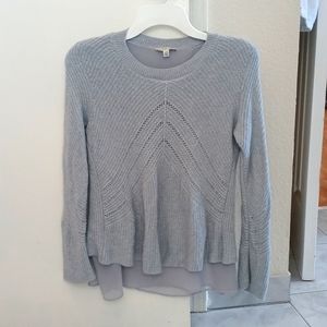 Baby Blue Sweater double layer - Lucky Brand L